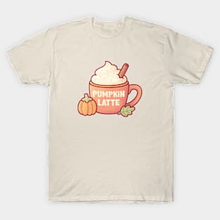 Pumpkin Spice Latte Autumn Season T-Shirt